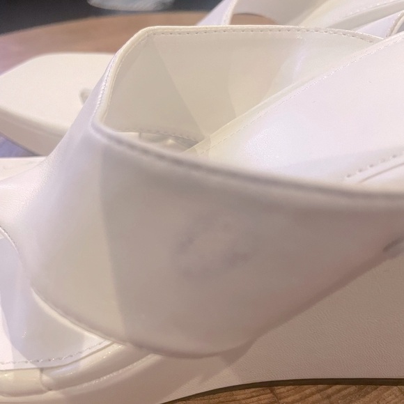 Circus- Sam Edleman- MOIRA- White Wedge Sandals 9.5 M New w/o Box- never worn - Picture 5 of 7